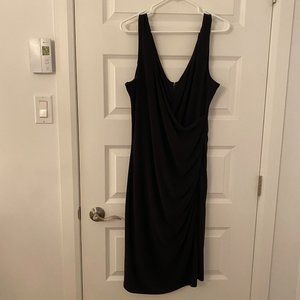 Le Chateau black midi dress